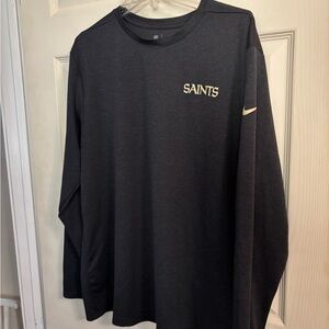 NFL Nike  On Field  apparels New Orleans Saints Black Long Sleeve Tee size xxl